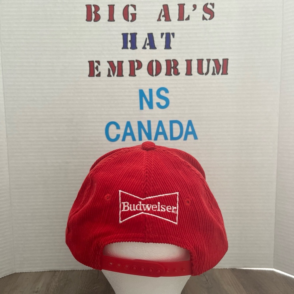 Vintage Budweiser corduroy Superbowl cap. NWOT. Near mint to mint condition.